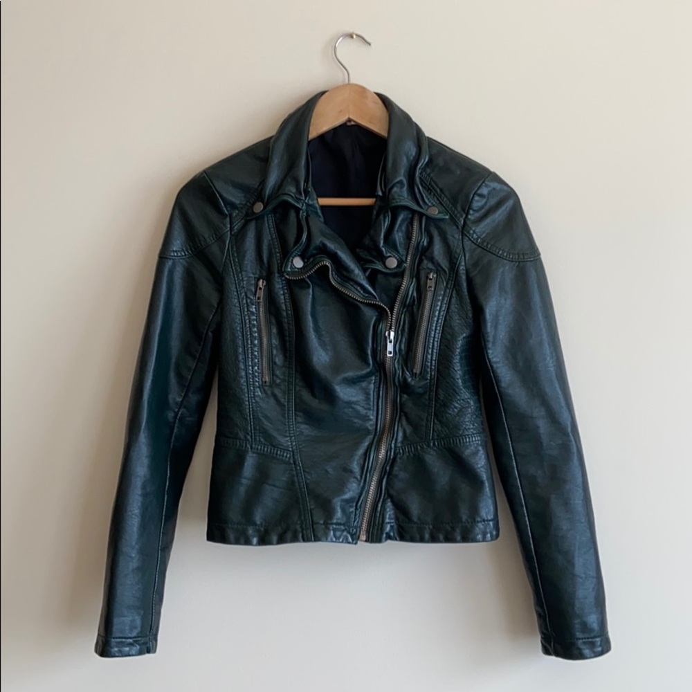 Free People Vegan Leather Jacket - RARE